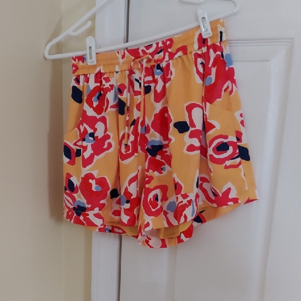 Womens Shorts Size S Multi Colored Silky